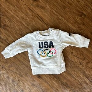 Kith kids for team USA gray crew neck